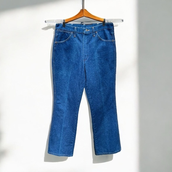 🌻WRANGLER Western Blue Jeans Tagged 34x31 MADE IN THE USA - Picture 4 of 6